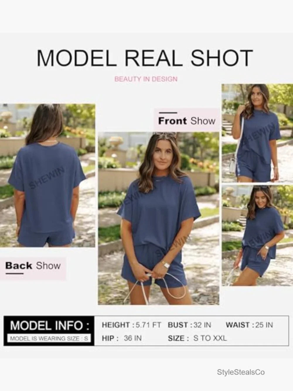 Two Piece Lounge Set Short Sleeve Top High Waisted Shorts Pockets Matching Set